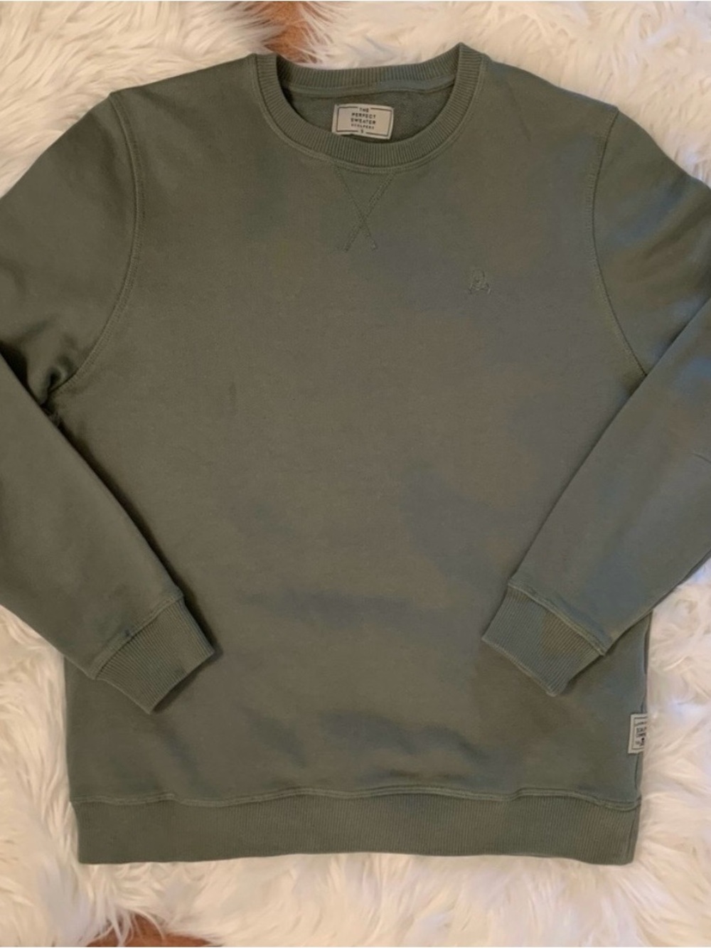 Scalpers The Perfect Sweater Crewneck Pullover Sweatshirt S Embroidered Skull